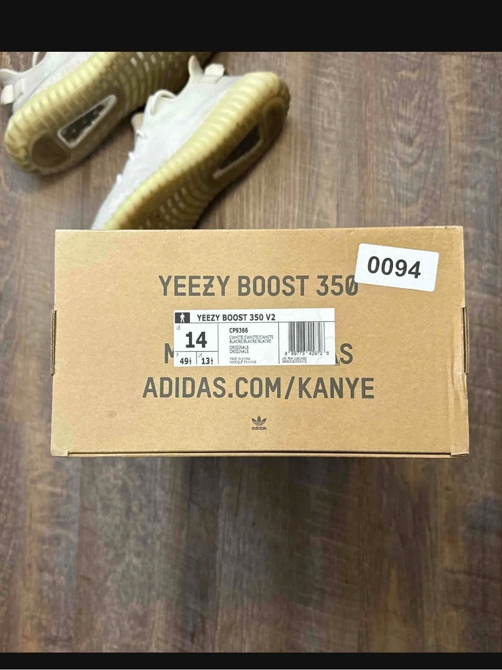 Adidas Yeezy Boost 350 V2 Cream Triple White Men’s Size 14 Sneakers Shoes